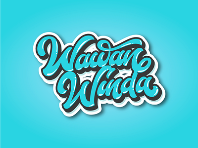 Wawan x Winda challygraphy fatamorkidd handlettering typeface typography