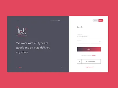 Canavara Logistics interface ux webdesign