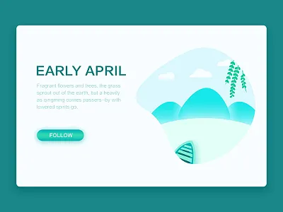 early April april colors early illustration illustrations poster vector