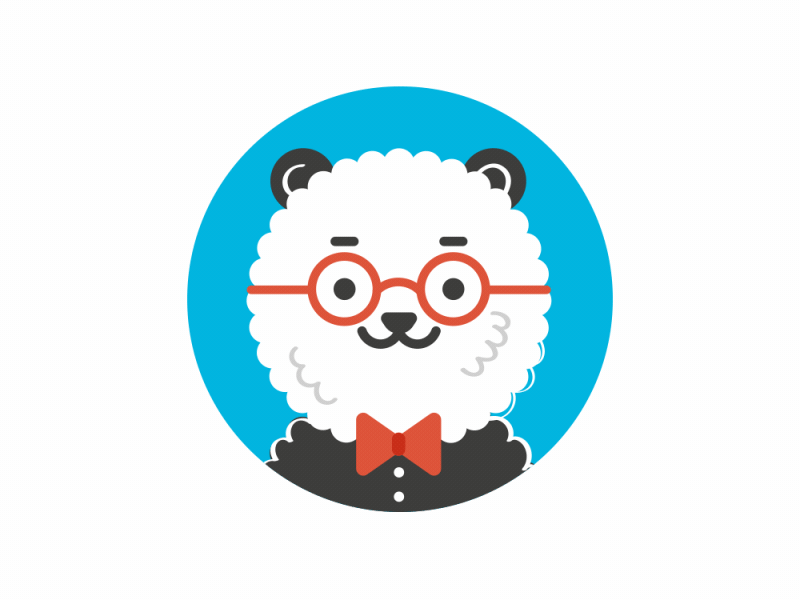 Panda! ae after effects animation character fun motion sticker