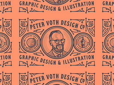 Peter Voth Design Co. badge branding engraving illustration logo