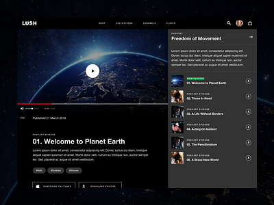 Lush | Podcast Series audio cosmetics feed list lush media playlist podcast tags