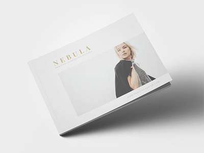 NEBULA | Lookbook/Magazine Fashion (Landscape) business card clean elegant luxury minimal minimalist simple simply trend unique