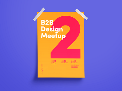 Design Meetup Poster meetup monday.com poster