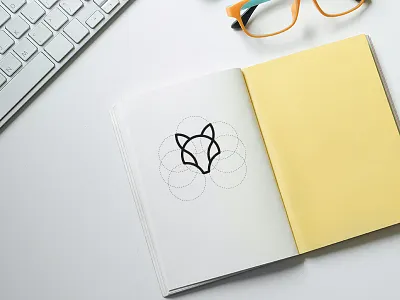 Fox mark logo animal design fox line art logo logotype mark minimal modern symbol