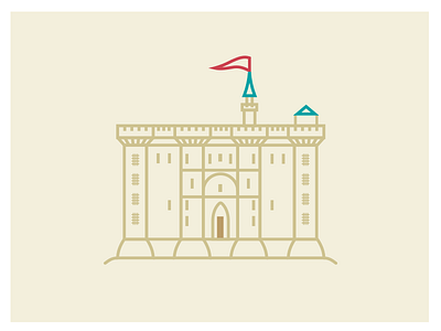 #Wonderworld #2 - Bastille bastille castle design flag fortress illustration paris revolution salva shot vector