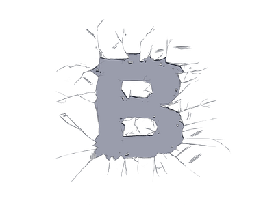 B is for Black Mirror 36days 36days b 36daysoftype 36daysoftype 05 animation design illustration motion type