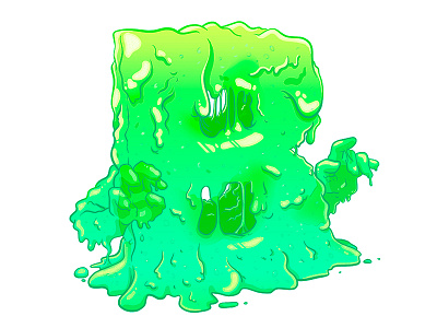 B for Blennophobia 36 days of type alphabet cartoon comic illustration phobia type typography