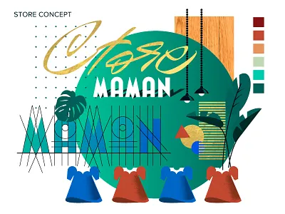 Moodboard for store design calligraphy handlettering handwritten identity lettering logo logodesigner logomark sign type