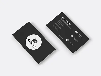 Evilnut Technology Business Card v.1 branding business card design identity illustration logo