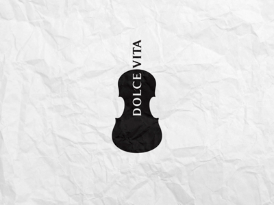 Dolce Vita branding classical logo music quartet strig viola violin