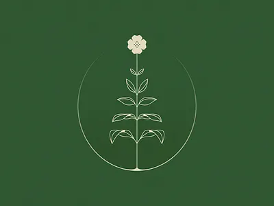 Apothecary apothecary flower logo mark natural plant