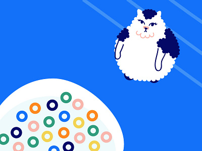 bröther may i have some lööps cat cereal design fat cat illo illustration lol loops meme