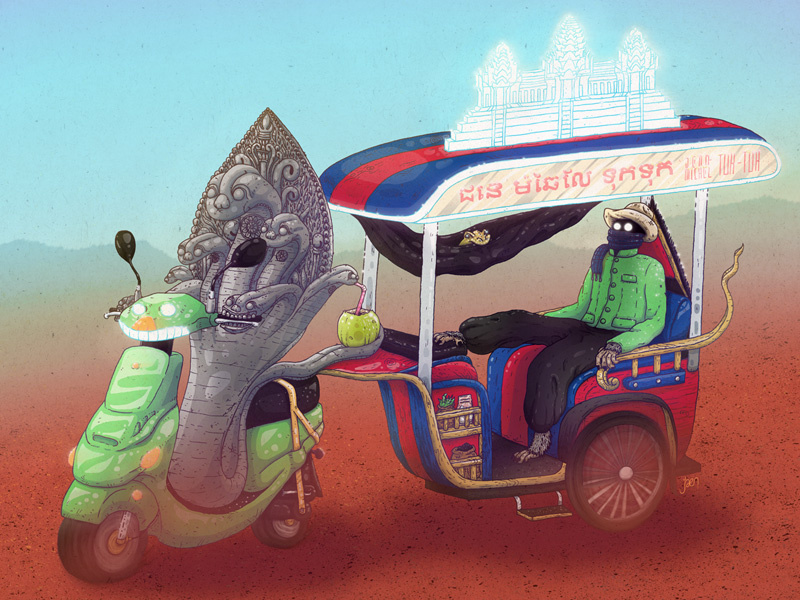 Example of Jean-Michel Tuk-Tuk