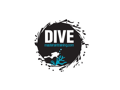 Dive matersintraining logo dive master training water