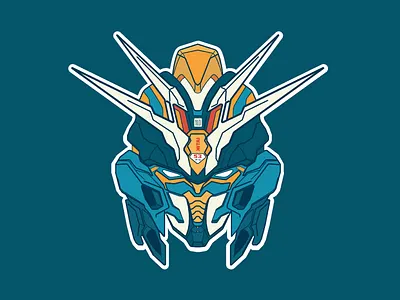 GUN-KAI S3 - Gundam anime bandai creative gundam illustraion illustrated illustration illustration art illustrations illustrator kitai less is more lineart linework manga mecha monolish robot transformer transformers