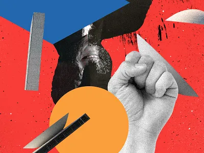 Editorial Illustration — VIP colagem digital collage editorial design editorial illustration magazine revista temer levando soco vip magazine