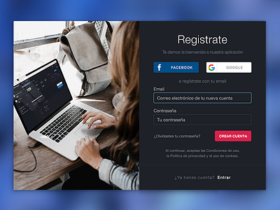 Login & Sing up black clean dark login sing up sing up page ui user interface ux