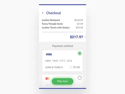 Daily UI #002 — Checkout challenge checkout credit card daily dailyui ui ui challenge ux