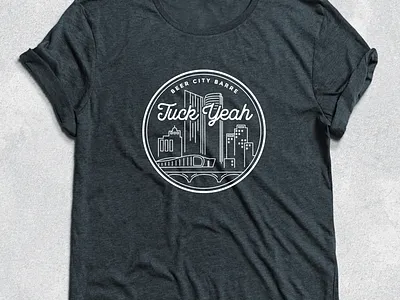 Beer City Barre barre beer city grand rapids illustration logo skyline tshirt workout