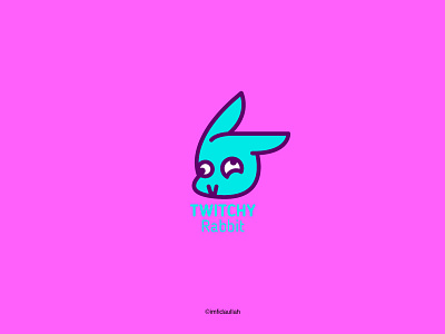 Twitchy Rabbit - Thirty Logos Challenge Day 3 brand branding logo logo mark logodesign mark rabbit simple thirty logos twhitchy rabbit
