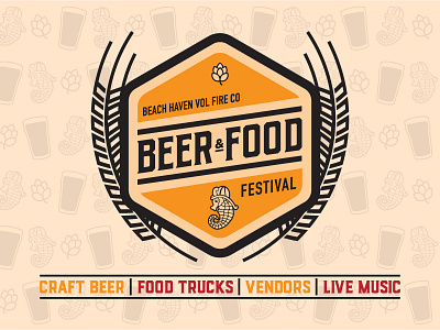 Beer & Food Festival Logo beer beerfest event logo