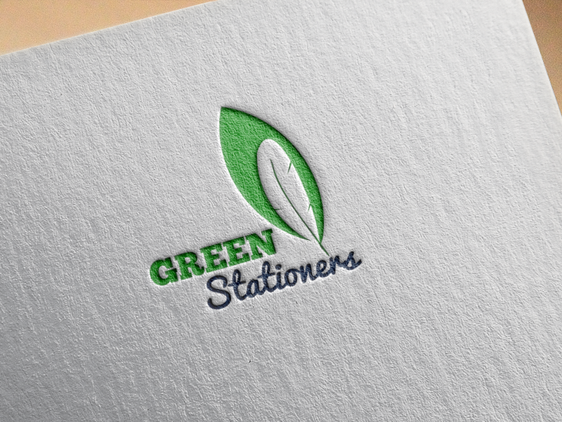 Example of Green Stationers Logo Concept