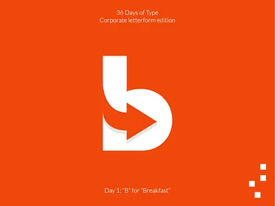 36daysoftype - Corporate Letterform edition - Day 2: B 36 days of type 36daysoftype b branding corporate letterform letterform design logo logo design type type design