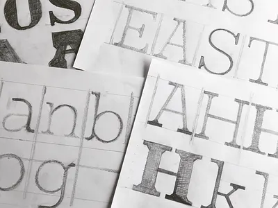Sketching new typeface ideas font letters sketch typedesign typeface wip