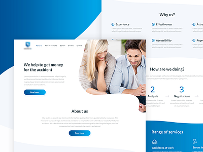 Compensations Group Onepage Design design freelance landing layout minimal onepage ui ui design ux web design website