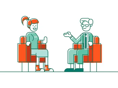 Brand illustration for VivifyScrum app brand brand illustration branding character design characters illustration illustrator linear simple