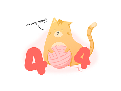 404 Cat 404 cat error yarn ball