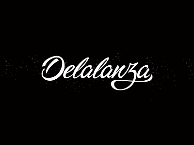 Delalanza bradding calligraphy design lettering logo logotype