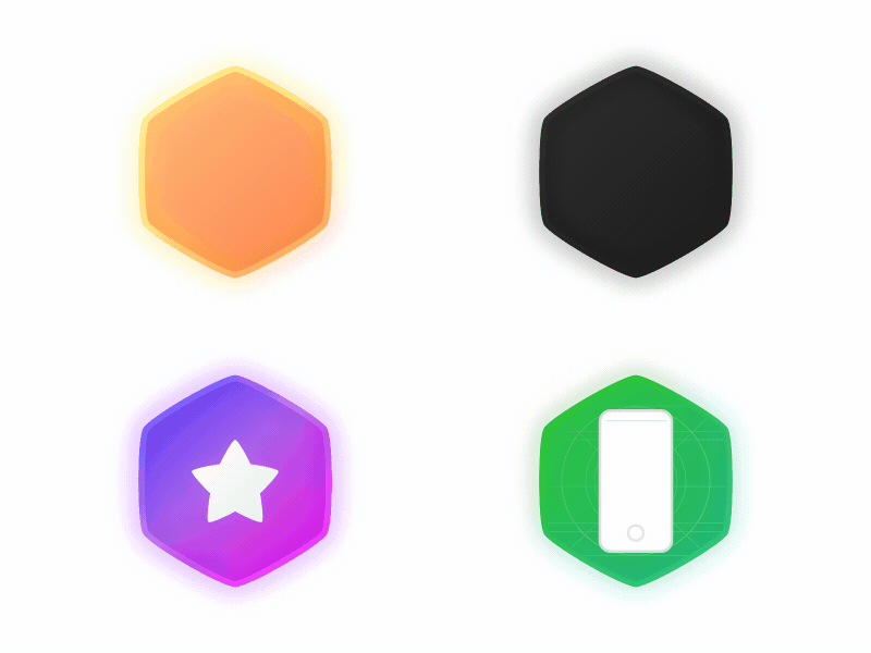 Vibrant Icon Set Animated animation branding design development icons iconset ux design visual design