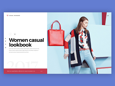 Fashion for Women concept creative design fasion header landing page lookbook model trend website