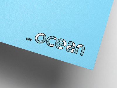 Devocean logo concept blue logo ocean ui ux