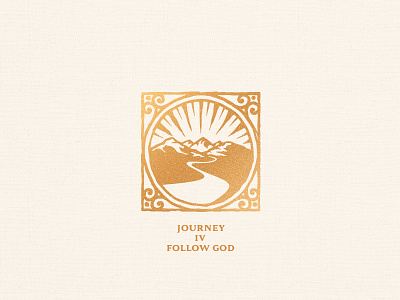 Icon Design - Journey 4 Follow God bible chapter discover faith follow god journey meaning mountains new garden society path vintage