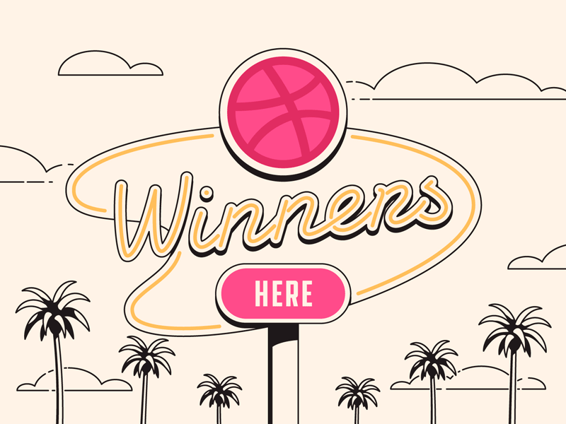 Dribbble sticker pack winners!