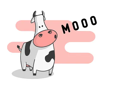 Cute сow animal cow cute illustration vector