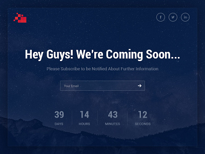 Coming Soon Landing Page comingsoon mobile notify portfolio responsive ui ux website