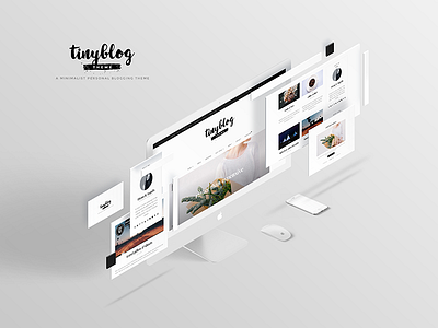 Tiny Blog Presentation blog blog theme mockup presentation theme theme presentation wordpress