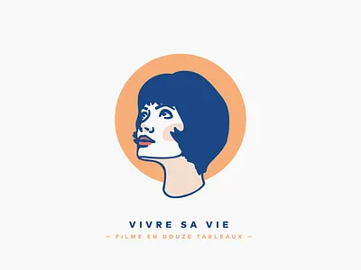 Vivre sa vie 1960 anna karina film french new wave godard illustration muse vivre sa vie