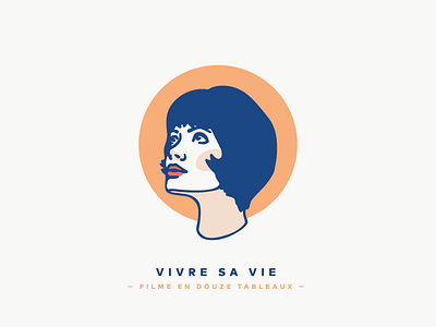 Vivre sa vie 1960 anna karina film french new wave godard illustration muse vivre sa vie