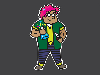 “Dr.” James Dobbson board games cartoon character design dnd illustration