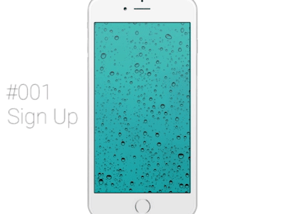 #001 Sign Up dailyui sign signup up