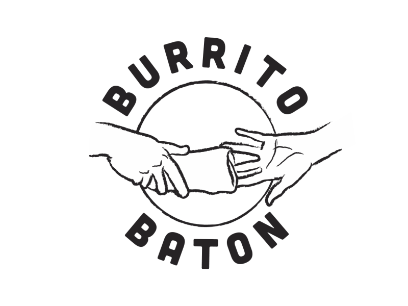 Burrito Baton - Logo after effects burrito food hands logo sketch