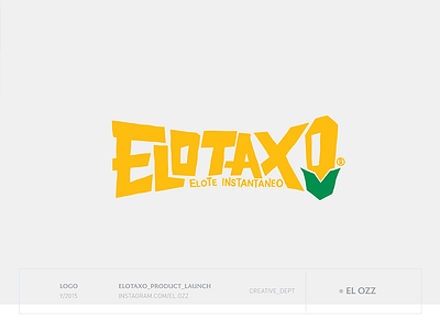 Elotaxo branding design drawing font logo type vector yellow