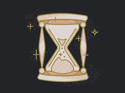 Hourglass board distressed halftones hourglass magic ouija space time