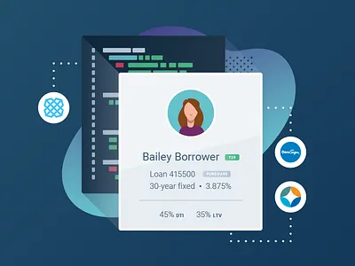 Partner hero illustration blend digital fintech francisco illustration mortgage product san