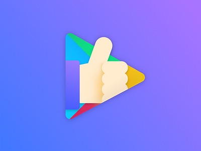 Thumbsup googleplay hand illustration thumbsup